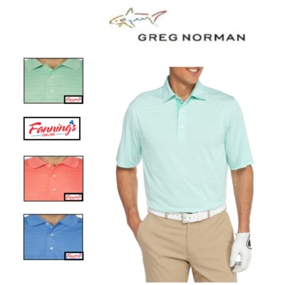 GREG NORMAN Signature Series Play Dry ML75 Golf Polo Shirt - F21