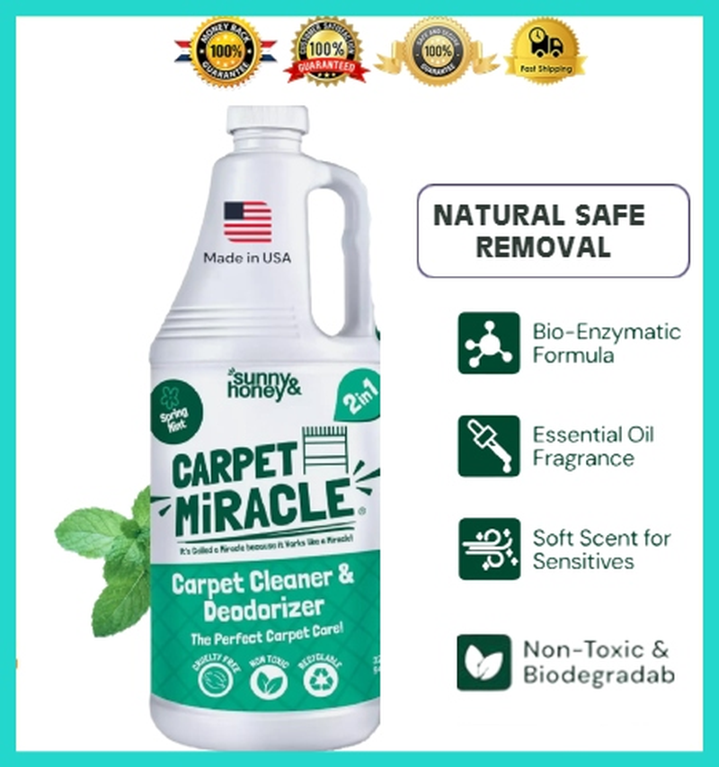 Carpet Miracle Cleaner Shampoo for Machines – Deep Stain Removal Solution-image