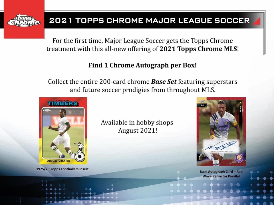 2021 Topps MLS Major League Soccer Chrome Hobby Box 18 Pack Per Box 4 Cards Pack - Image 4 of 4