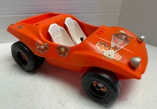 Vintage BARBIE Sun N' Fun Orange Plastic Beach Dune Buggy AS IS Mattel 1970