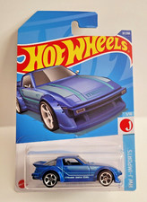 Hot Wheels 2022 HW J-Imports 1/10 Mazda RX-7 Metalflake Blue