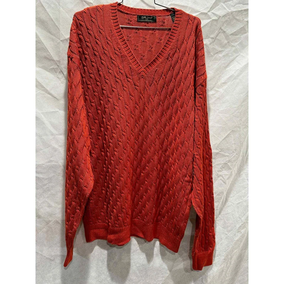 Malha de cabo de algodão laranja Bobby Jones - Tamanho XL - Imagem 3 de 4