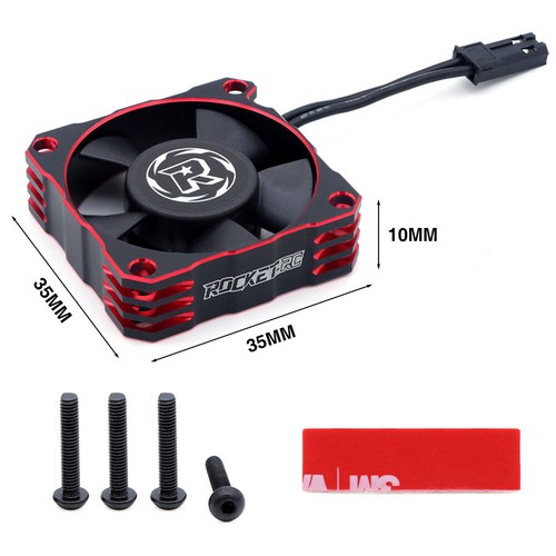 Ventilador de refrigeración de metal Rocket-RC A3 30/35/40 mm 8,4 V enchufe JST para motor RC ESC - Imagen 18 de 43