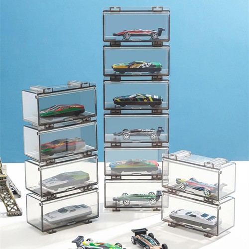 1:64 Car Model Toy Storage Box Display Rack Dustproof Mini Car Display Cabinet b - Picture 12 of 15