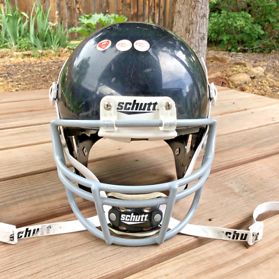 Read* Schutt Air Standard II Football Helmet Youth Med Blk/Gry Broncos Logo  | eBay