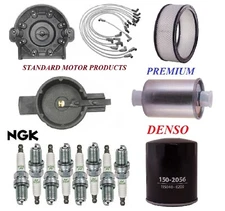 Tune Up Kit Filters Cap Spark Plugs Wire For CHEVROLET G20 V8 5.7L 1992-1993