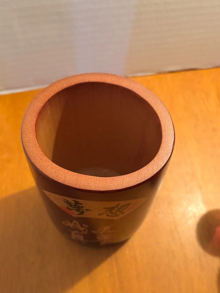 Cepillo Bitong de bambú chino original caligrafía trans. "Hermosos sueños" Foto 3 de 4