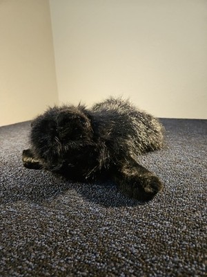 Ty ONYX Black Long Haired Persian Kitty Cat 18'' Plush 2000 Buddies Classics