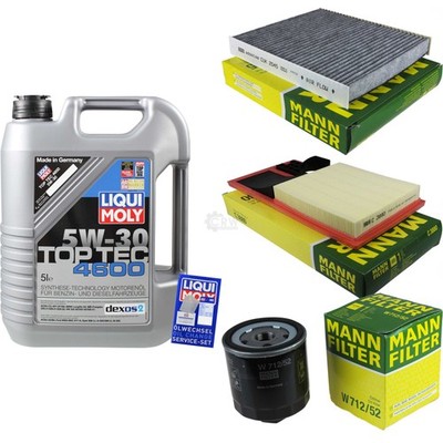 INSPEKTIONSKIT FILTER LIQUI MOLY ÖL 5L 5W-30 für VW Polo 6R_ 1.4 9N_ Seat Ibiza