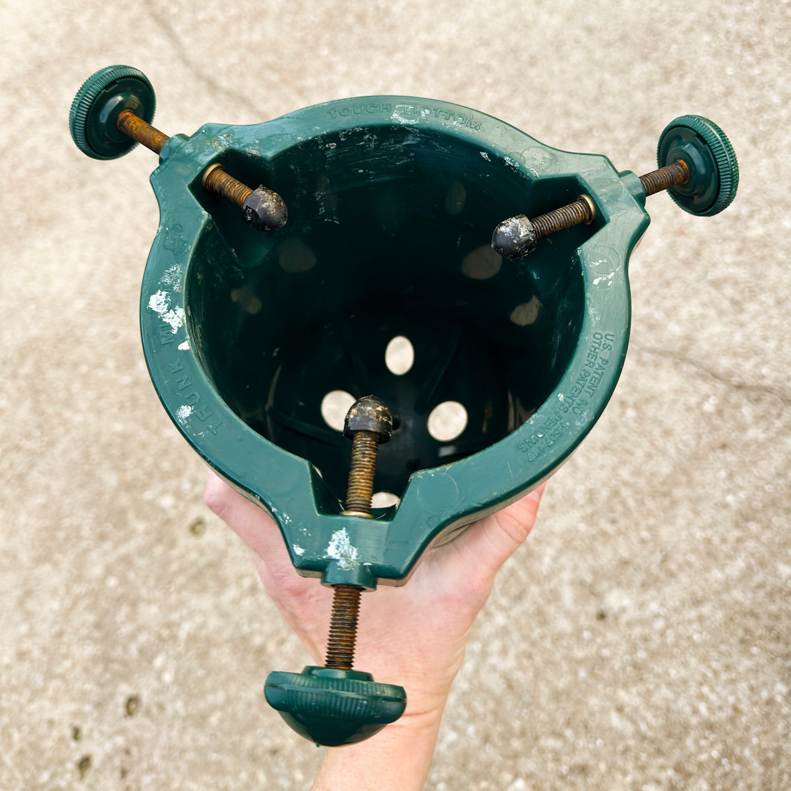 Vtg 90s Swivel Straight XTS3 The One Minute Christmas Tree Stand 10' 100lb w Box