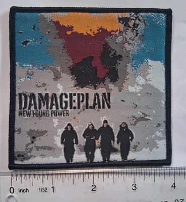 damageplan new found power Black Border Woven Patch