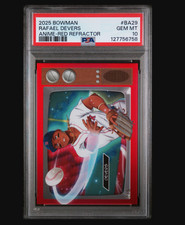 2025 Bowman Rafael Devers Anime Red Refractor /5 - PSA 10 POP 1 - #BA-29