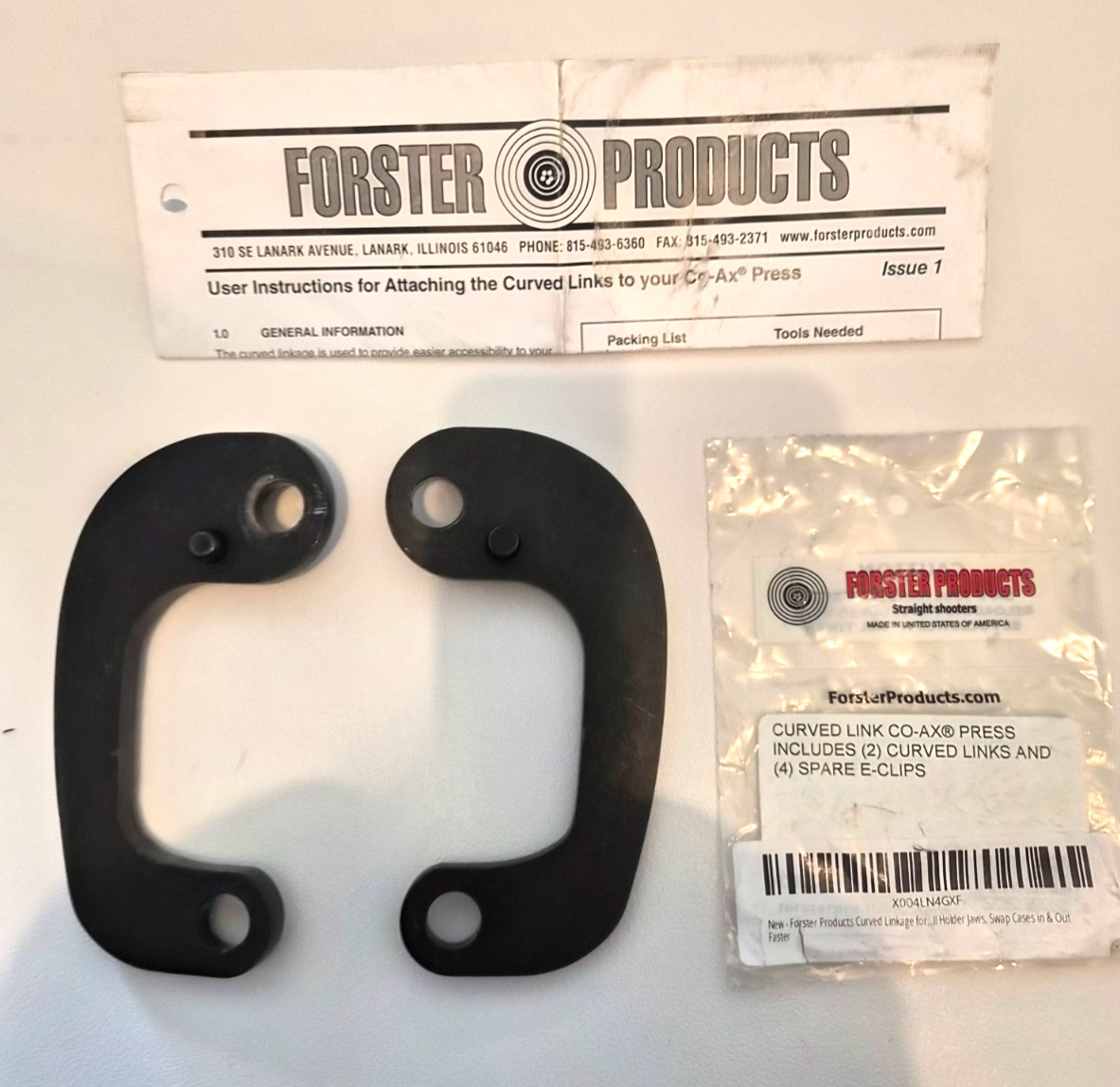 Forster Co-Ax Single Stage Press Curved Links