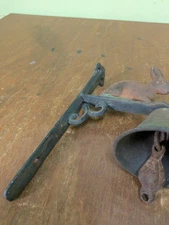 Cast Iron Dinner Bell Rabbit Design Outdoor Patio Wall Mount