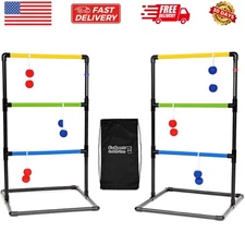 Ladder Toss Game Set - Perfect Holiday Gift for Kids and Family. Includes 6 S...