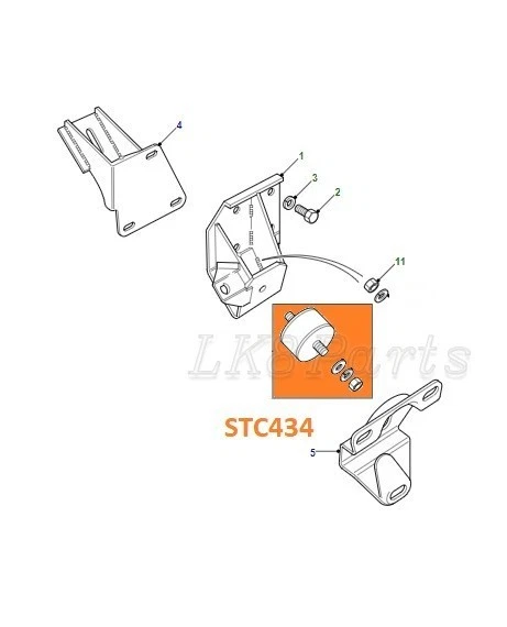 Juego de montaje de motor Land Rover Range Classic x2 STC434 nuevo Foto 4 de 4