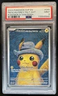 2023 Pokemon X Van Gogh Pikachu With Grey Felt Hat Black Star Promo #085 PSA 9