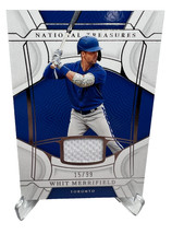 Whit Merrifield 2022 Panini National Treasures Patch /99 #68 Blue Jays