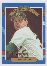 1991 Donruss Diamond Kings Bob Welch (No Yellow Lines Right Border) #20 5v2