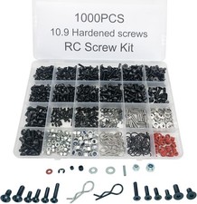 1000Pcs Universal RC Screw Kit Screws Assortment Set, Hardware Fasteners for Tr