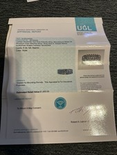 Tanzanite Two Row Eternity Ring 6.0ctw Pear Cut Size 8 UGL Appraised 1,950