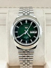 Seiko 5 Automatic Watch Green Dial Men's Wristwatch 6309 Japan Movement Vintage