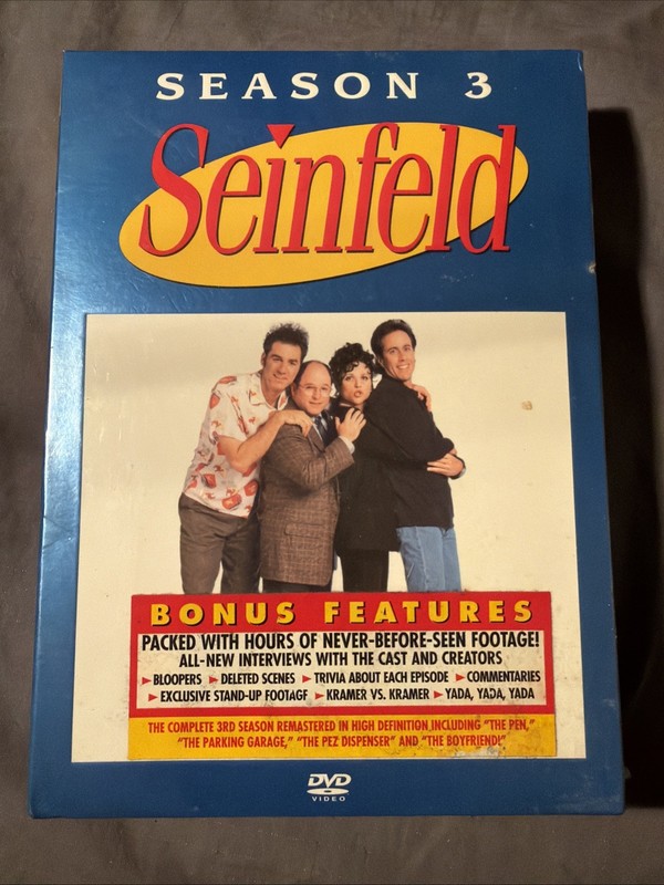 Seinfeld Season 3 DVD Complete Series - New Sealed In Box - Season 3 Vol 2