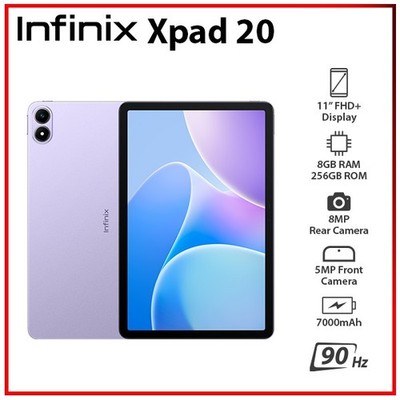 (Wi-Fi+4G) Infinix XPAD 20 LTE 8GB+256GB PURPLE Octa Core Android PC Tablet