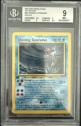 Shining Gyarados #65/64 - 2001 Neo Revelation Holo - First Edition BGS 9 w/ SUBS