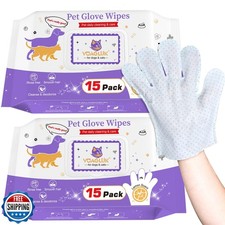 VoagLuk 30 PCS Dog Wipes Extra Thick Pet Cleaning and Deodorizing Bath Wipes ...