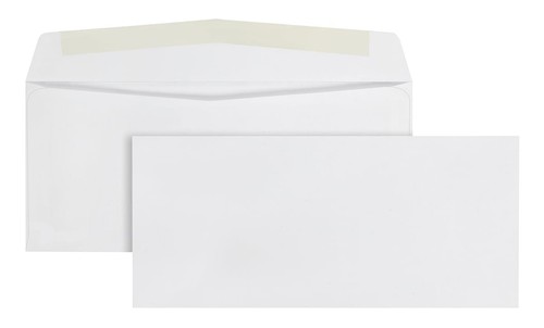 Letter Size White Business Envelopes 4-1/8x9-1/2 Inch Gummed Closure 500 Pack - Picture 7 of 7