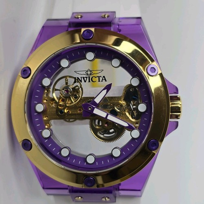 #ad #ad Invicta Men#x27;s Mechanical Speedway Watch Skeleton Purple 48mm 44397 $99.00