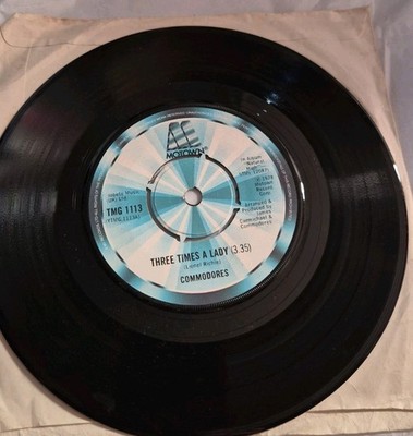 Commodores 3 Time A Lady 7 Inch Vinyl Single Good Condition