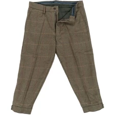 Philip Morris Mens Ladies Heritage 1845 Tweed Menswear Breeks Olive Green Brown