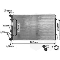 Van Wezel WasserküHler FüR Audi A3 TT Seat Toledo Skoda Octavia VW Golf Polo