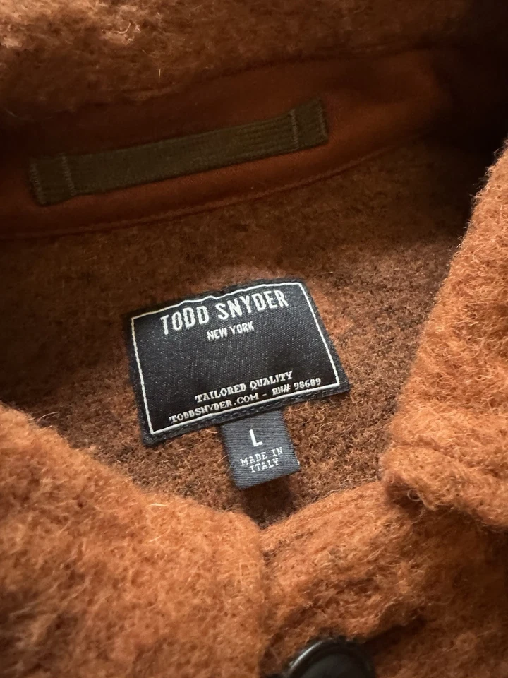 Todd Snyder  Wool Chore Jacket Size L Made In Italy - Image 4 of 4