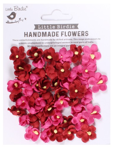Little Birdie Paula Paper Flowers 50/Pkg - Candy Mix PAULA1-91325