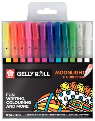 12 SAKURA Gel-Tintenroller Gelly Roll Moonlight, 12er Etui