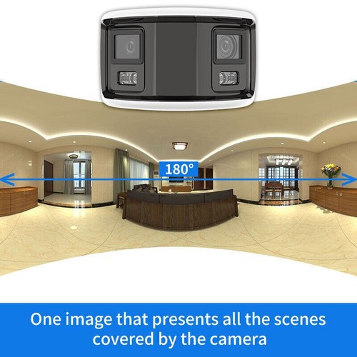 Hikvision DS-2CD2T87G2P-LSU/SL 4K Panoramic 180° 4mm ColorVu POE IP Audio Camera - Picture 4 of 21