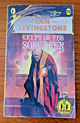 Crypt of the Sorcerer Fighting Fantasy 26 Bronze Dragon 1988 Reprint Paperback.