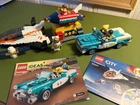 Lego Sets (3) Vintage Car, Space Rocket Ride, Satelite Service Mission