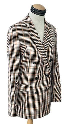 Blazer Scotch and Soda Classics para mujer talla mediana doble botonadura a cuadros - Imagen 6 de 19