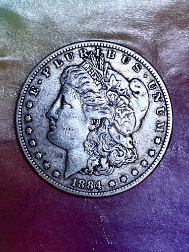 1884 S  Morgan Dollar  EF +  BEAUTIFUL  ORIGINAL COIN  RARE start $.99