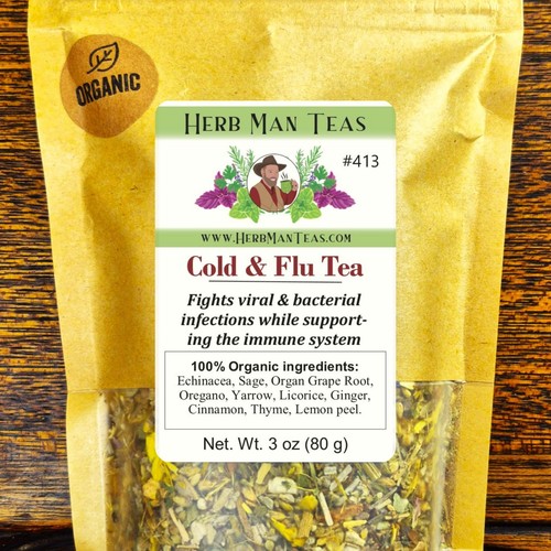 TÉ RESFRIADO TOS GRIPE probado para combatir infecciones virales en el sistema respiratorio - Imagen 1 de 8