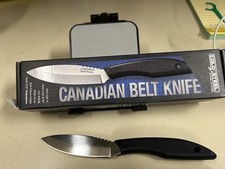 Cold Steel Canadian Belt Knife Stainless Fixed Blade #20CBL Blade 4” Open 8 1/2”