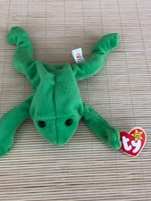 TY Beanie Babies LEGS the Frog Pellets Plush DOB 4.25.93 With Tags FREE SHIPPING