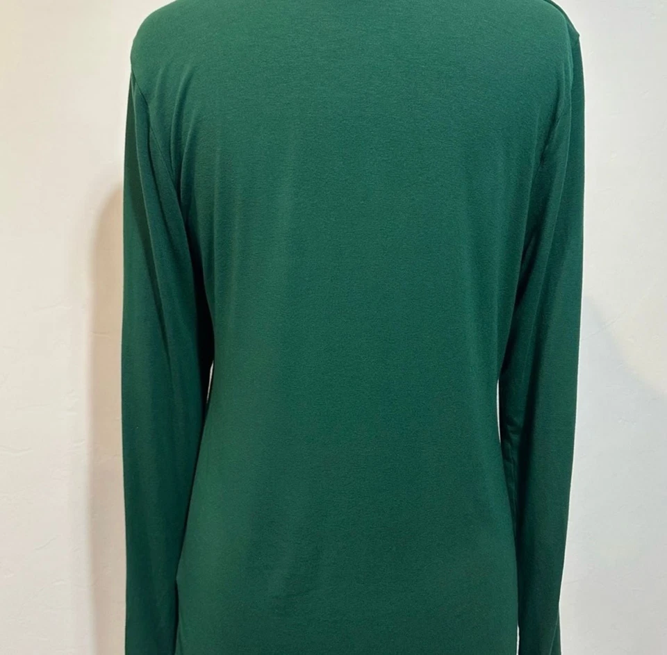 Camiseta de manga larga Kenneth Cole Reaction verde oscuro Foto 3 de 4