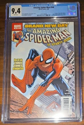 Amazing Spider-Man #546 NM 9.4 Brand New Day 1st app. Mr. Negative CGC