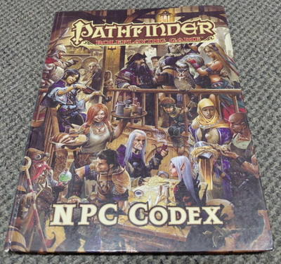 Pathfinder NPC Codex Hard Cover - Paizo Roleplaying Game