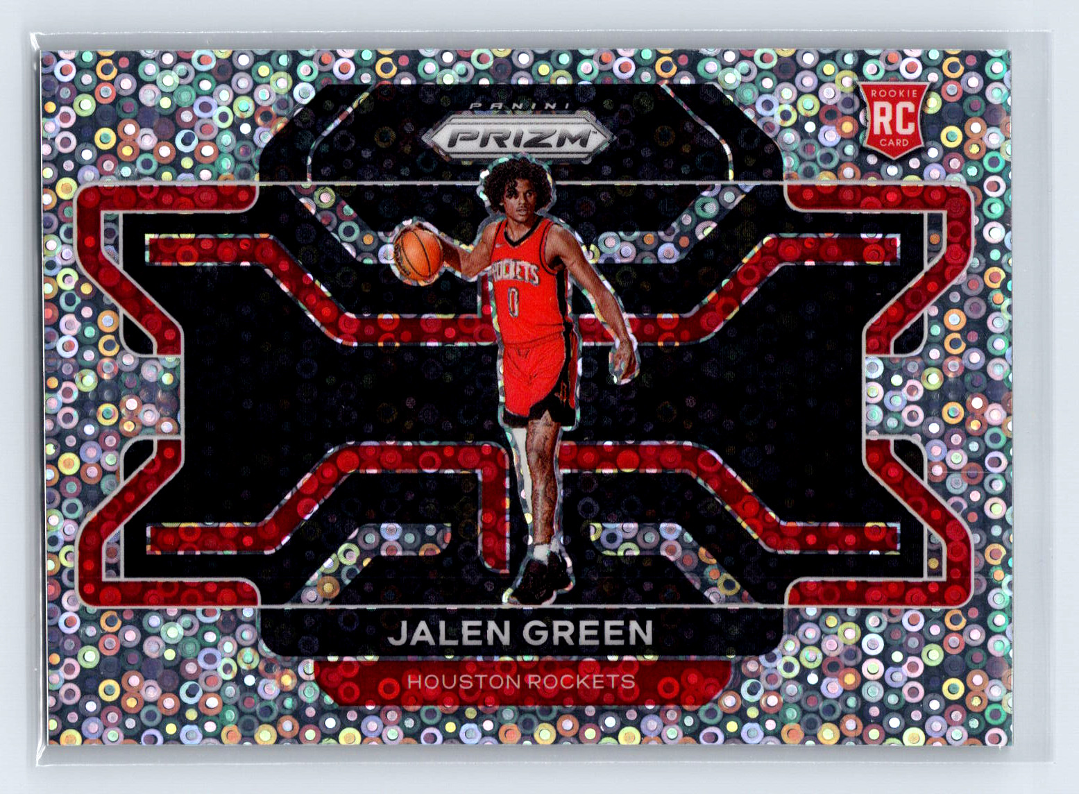 Jalen Green Rookie 2021-22 Prizm Fast Break Variation Silver Disco Prizm #306